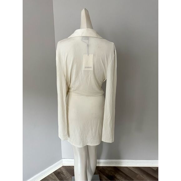 NWT Jacquemus La Robe Bahia Viscose Jersey Mini Dress Off White Medium $605 - Picture 6 of 9